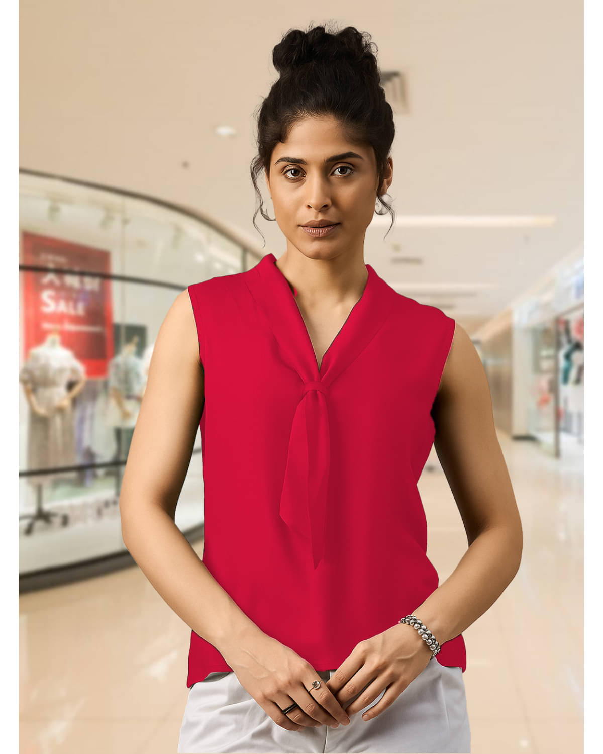 Unicus Apparel Women's Polyester Regular Top ( Pink ) Unicus Apparel Women's Polyester Regular Top ( Pink )
