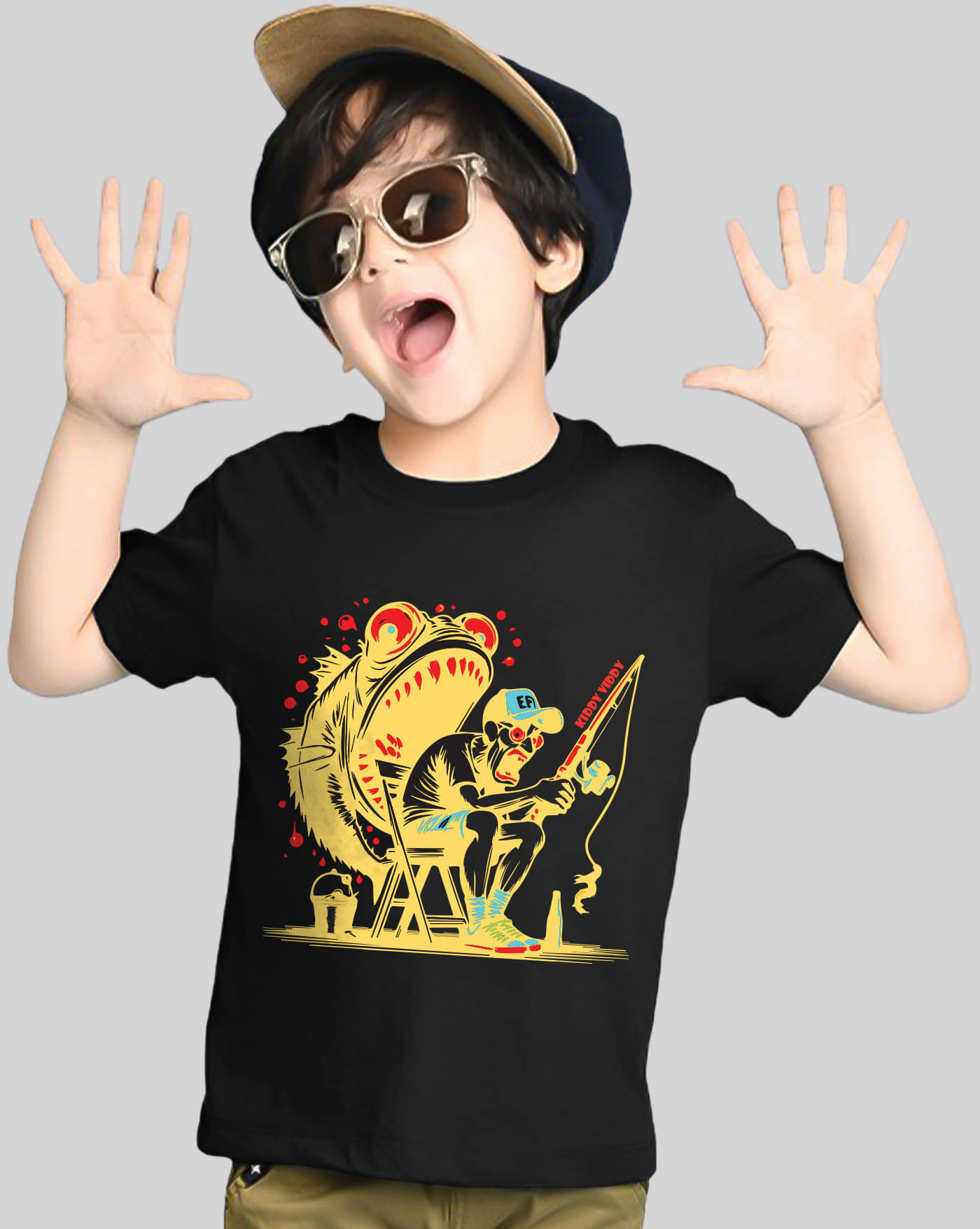     			AUSK Pack of 1 Boys Cotton Blend T-Shirt ( Black )