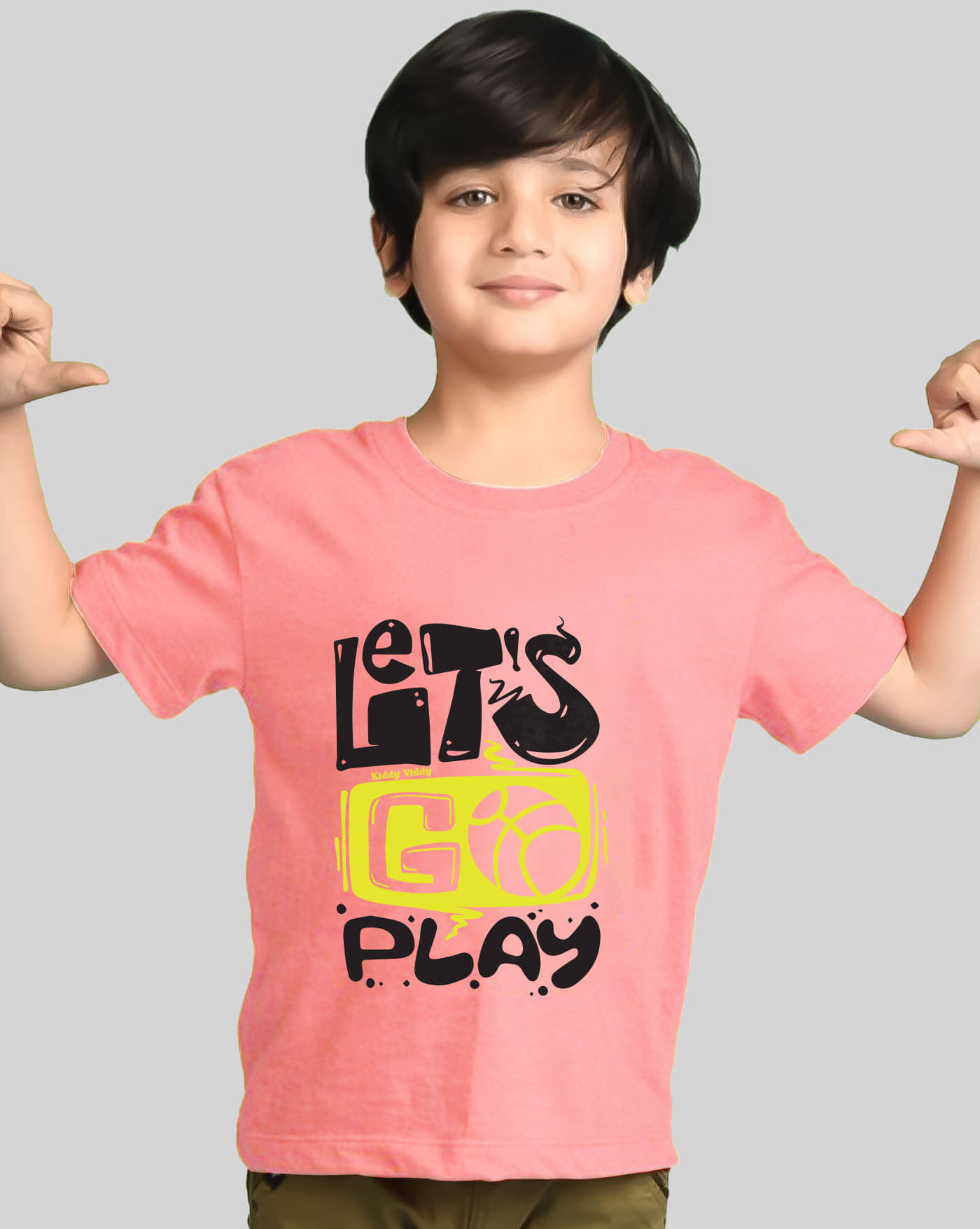     			AUSK Pack of 1 Boys Cotton Blend T-Shirt ( Peach )