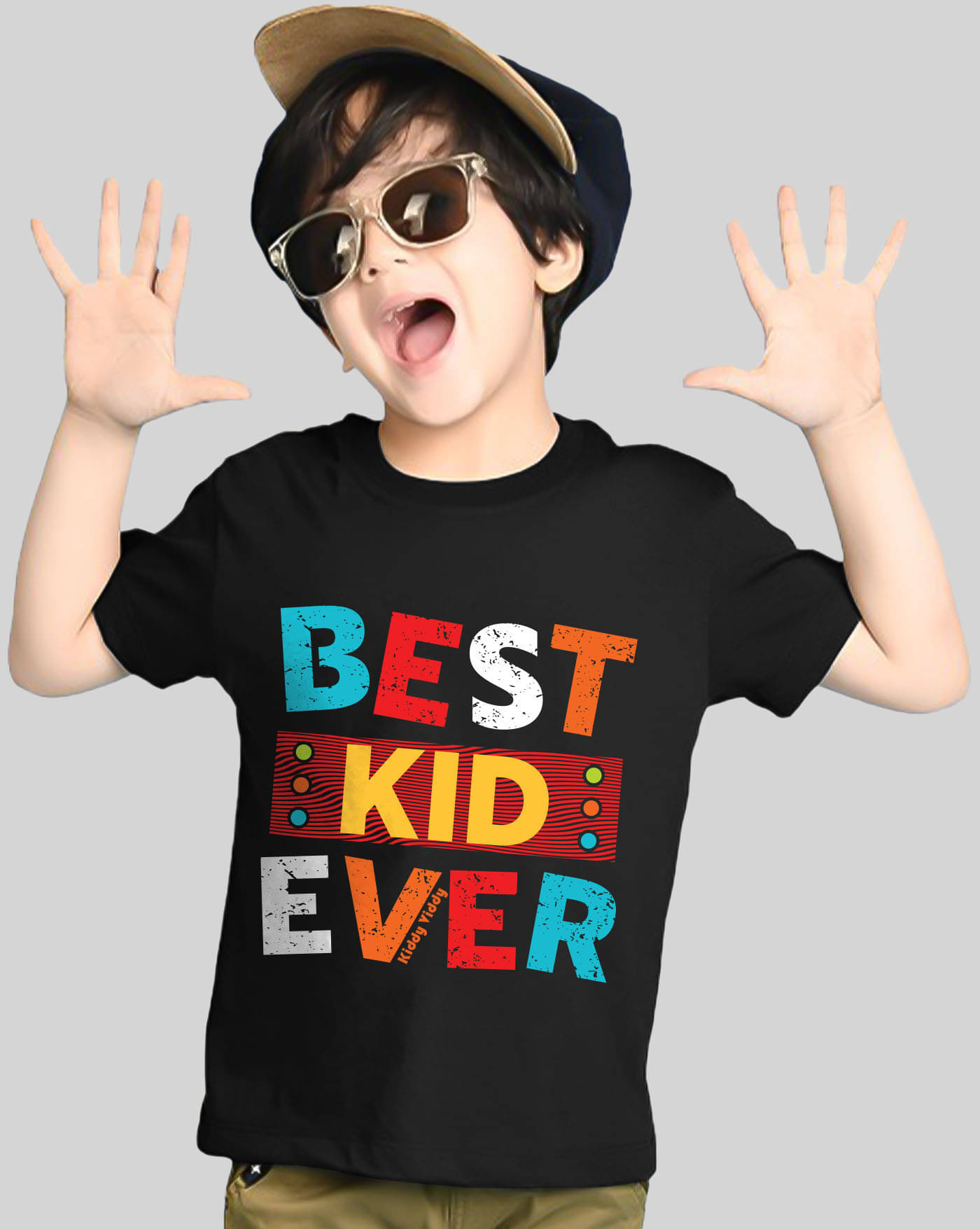     			AUSK Pack of 1 Boys Cotton Blend T-Shirt ( Black )
