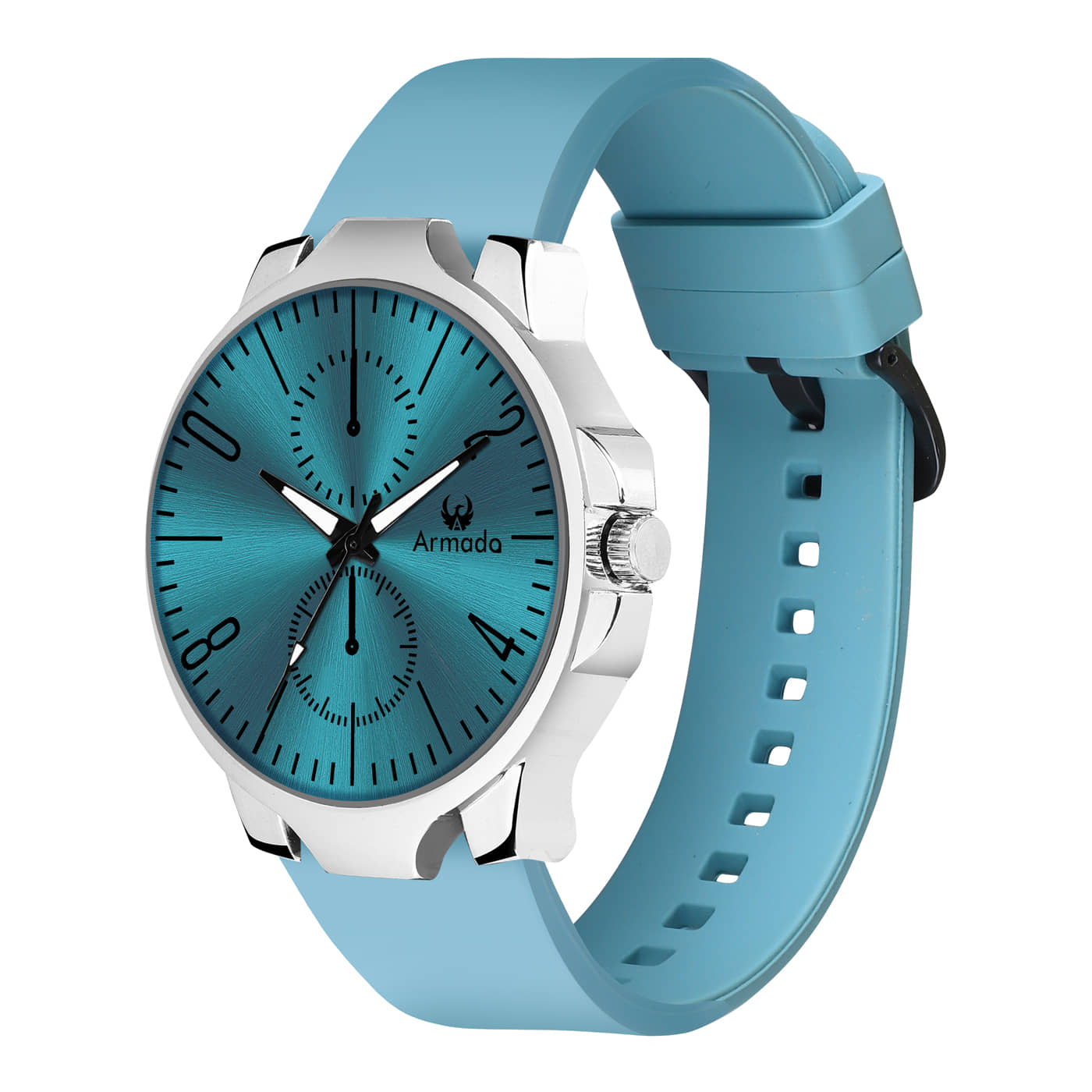 Armado Blue Silicon Analog Men's Watch