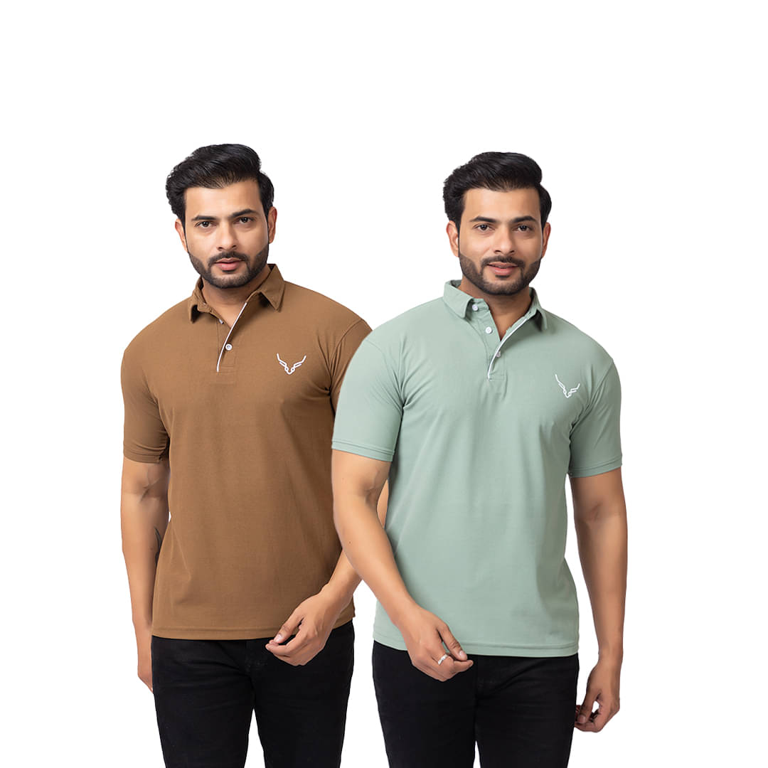 BUFFARO Men Cotton Regular Fit Solid Polo T Shirt ( Multicolor ) BUFFARO Men Cotton Regular Fit Solid Polo T Shirt ( Multicolor )