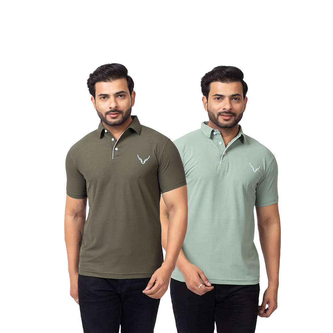 BUFFARO Men Cotton Regular Fit Solid Polo T Shirt ( Multicolor6 )     			BUFFARO Men Cotton Regular Fit Solid Polo T Shirt ( Multicolor6 )