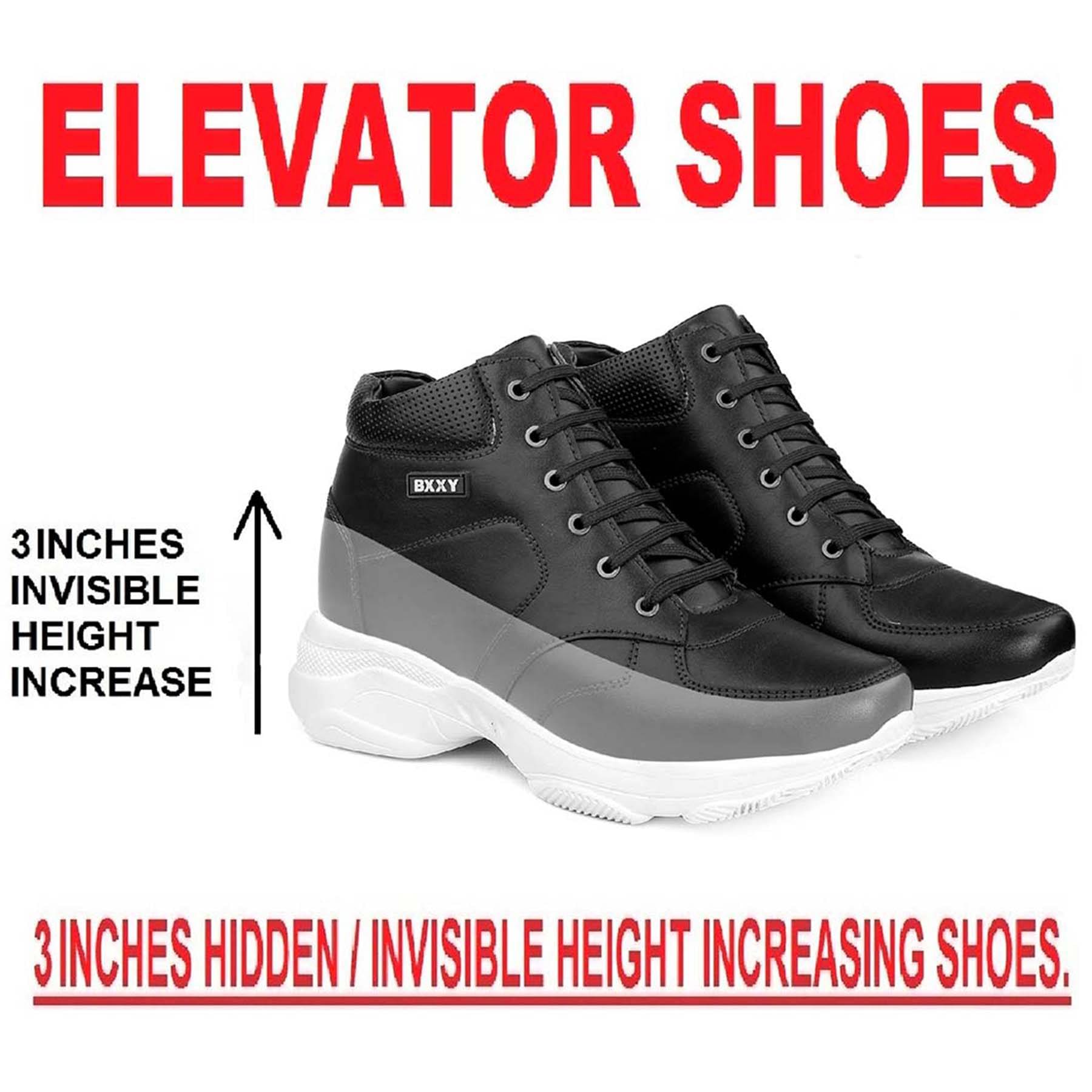 BXXY 3Inch Hidden Height Increasing Multi Color Men's High Tops Shoes BXXY 3Inch Hidden Height Increasing Multi Color Men's High Tops Shoes
