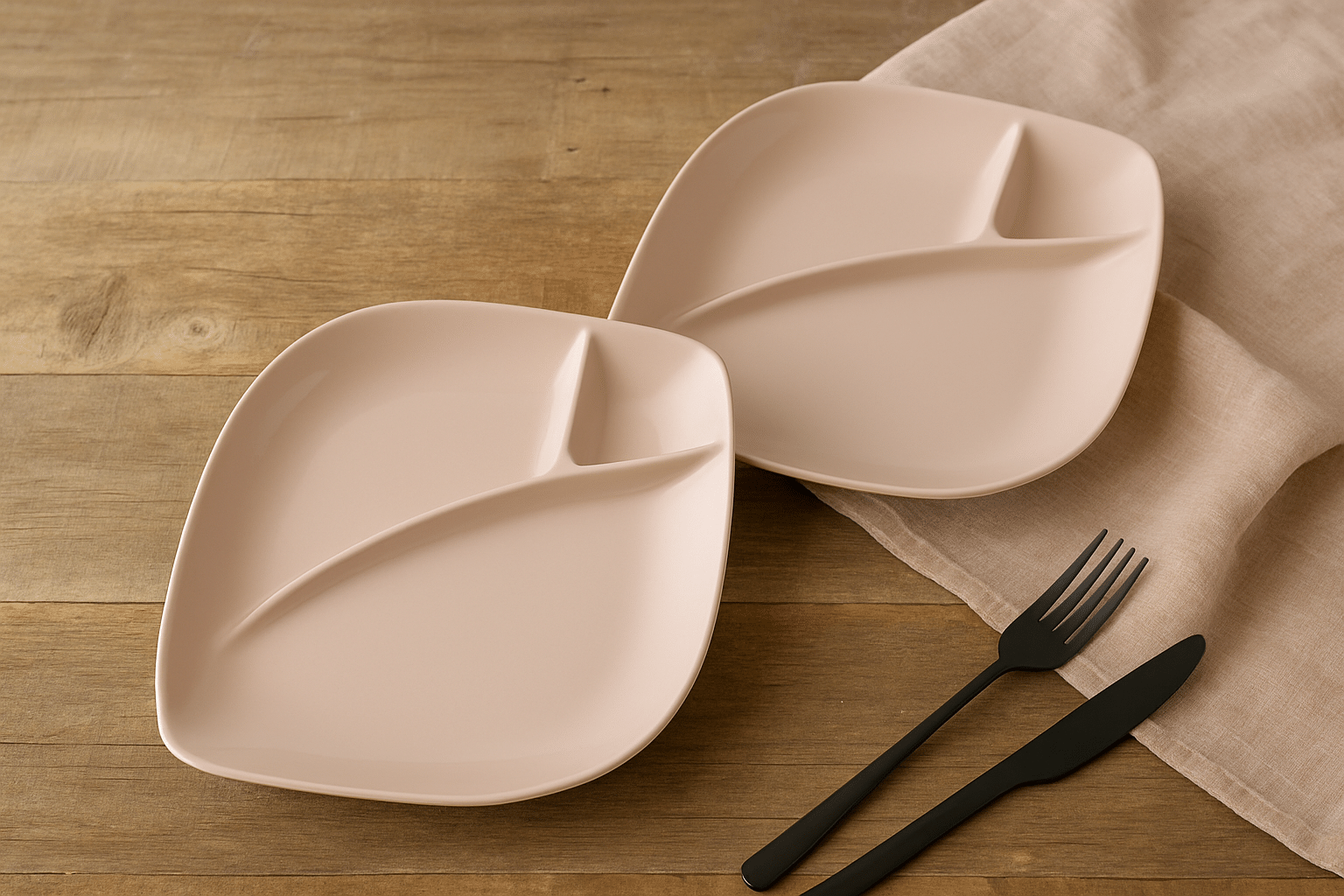 Baskety 2 Pcs Plastic Beige Dessert Plate Baskety 2 Pcs Plastic Beige Dessert Plate