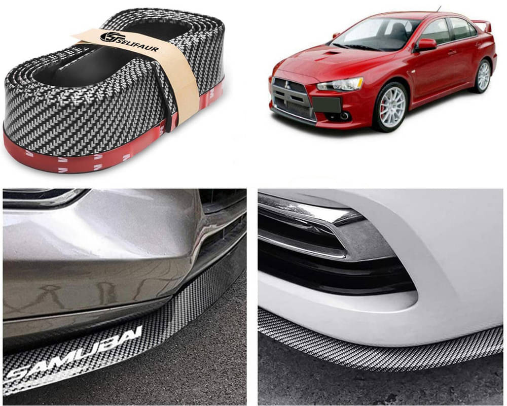 Car Front Bumper Protector Lip | Car Samurai Bumper Protector | Black Car Body Kit Bumper Lip Side Skirt Rubber Compatible For Lancer Car Front Bumper Protector Lip | Car Samurai Bumper Protector | Black Car Body Kit Bumper Lip Side Skirt Rubber Compatible For Lancer