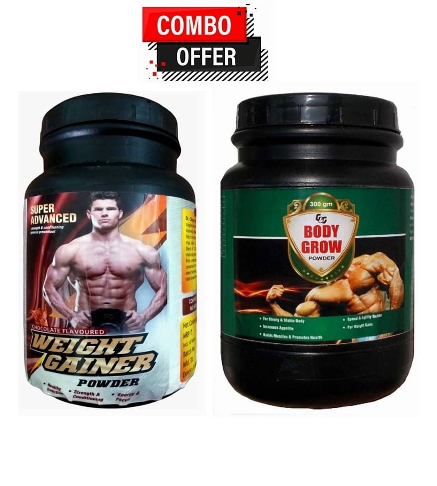 Dr. Chopra Super Advanced Weight Gainer Powder 300gm & G&G Body Grow Powder 300 gm Chocolate Single Pack Dr. Chopra Super Advanced Weight Gainer Powder 300gm & G&G Body Grow Powder 300 gm Chocolate Single Pack