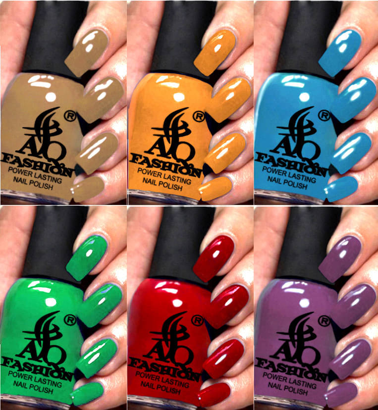     			AQ FASHION Multi Nail Polish 54 ( Pack of 6 )