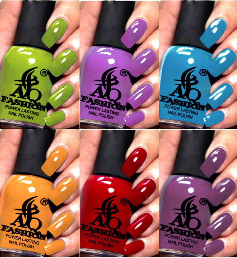     			AQ FASHION Multi Nail Polish 54 ( Pack of 6 )