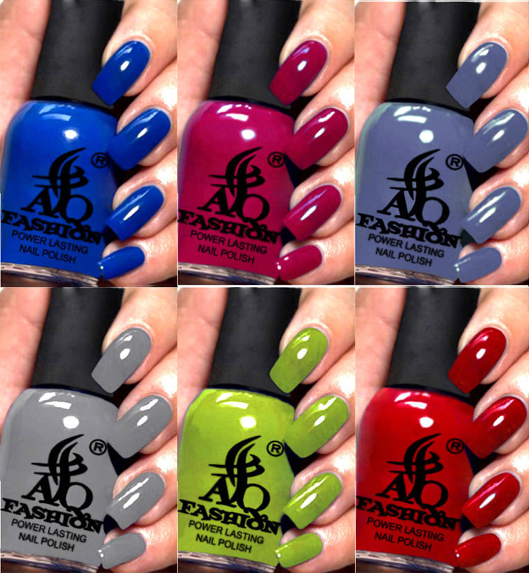     			AQ FASHION Multi Nail Polish 54 ( Pack of 6 )