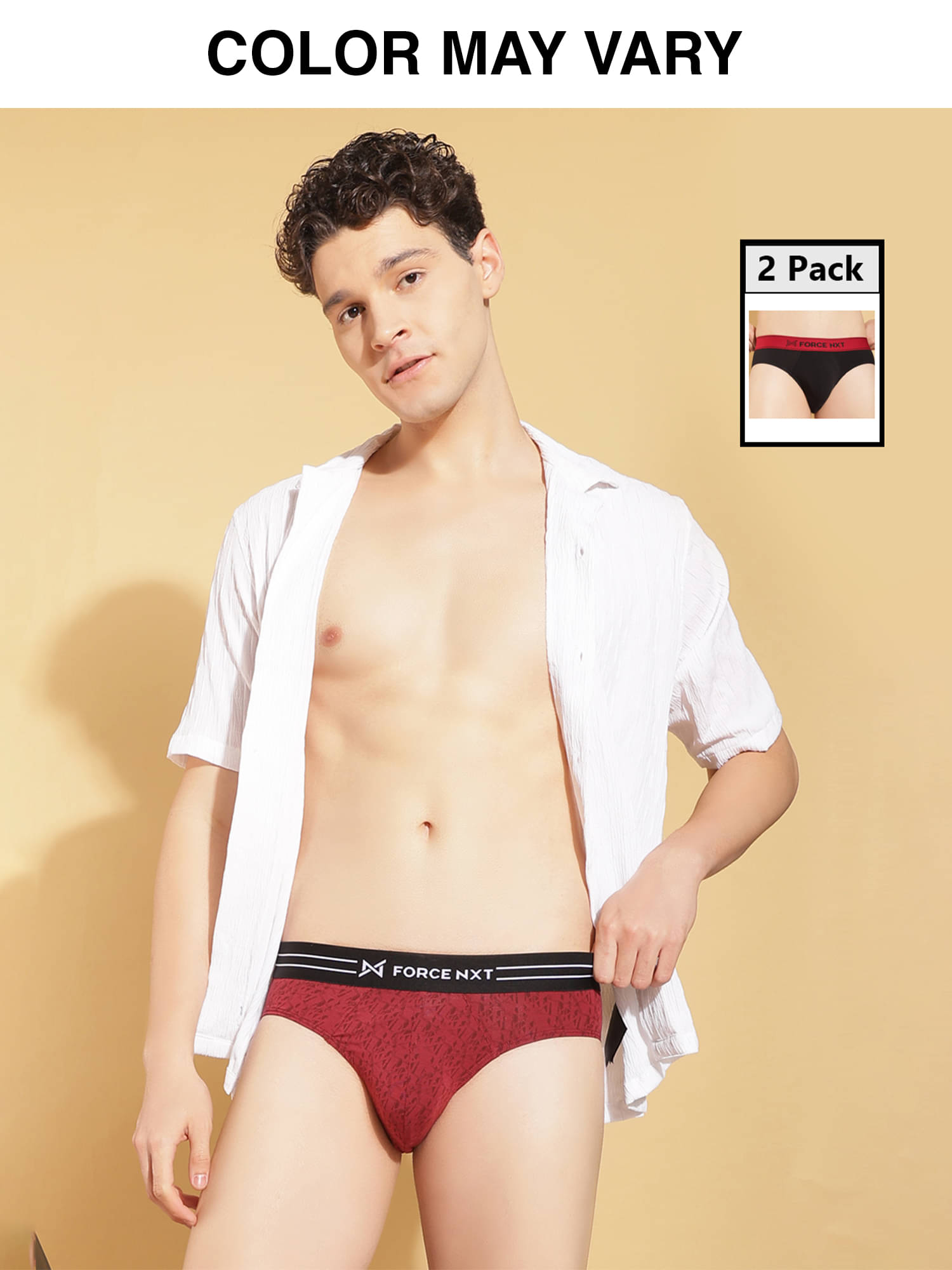     			Force NXT Pack of 2 Cotton Briefs For Men's ( Multicolor )