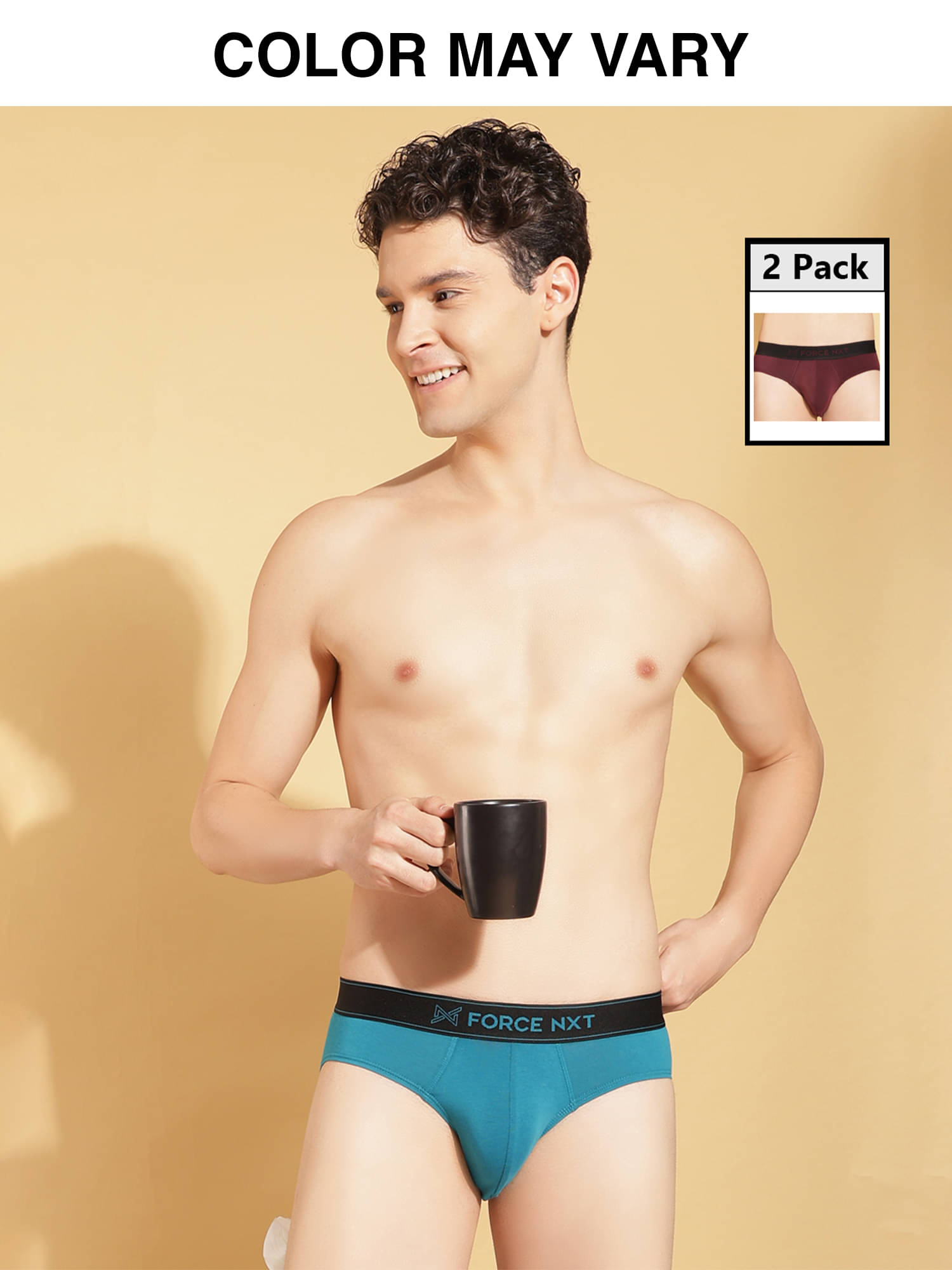 Force NXT Pack of 2 Cotton Briefs For Men's ( Multicolor ) Force NXT Pack of 2 Cotton Briefs For Men's ( Multicolor )