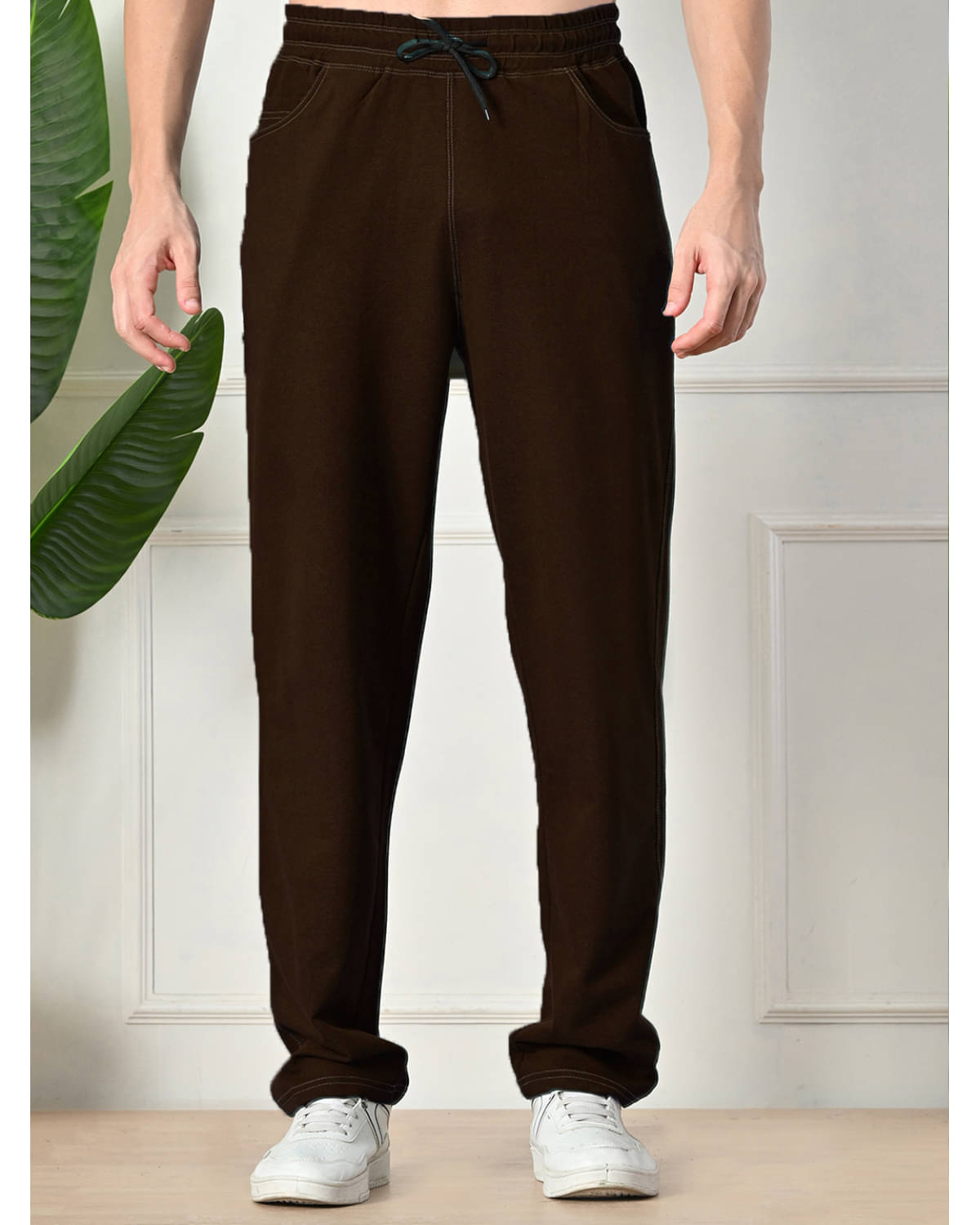     			Glito Brown Cotton Men's Joggers ( Pack of 1 )
