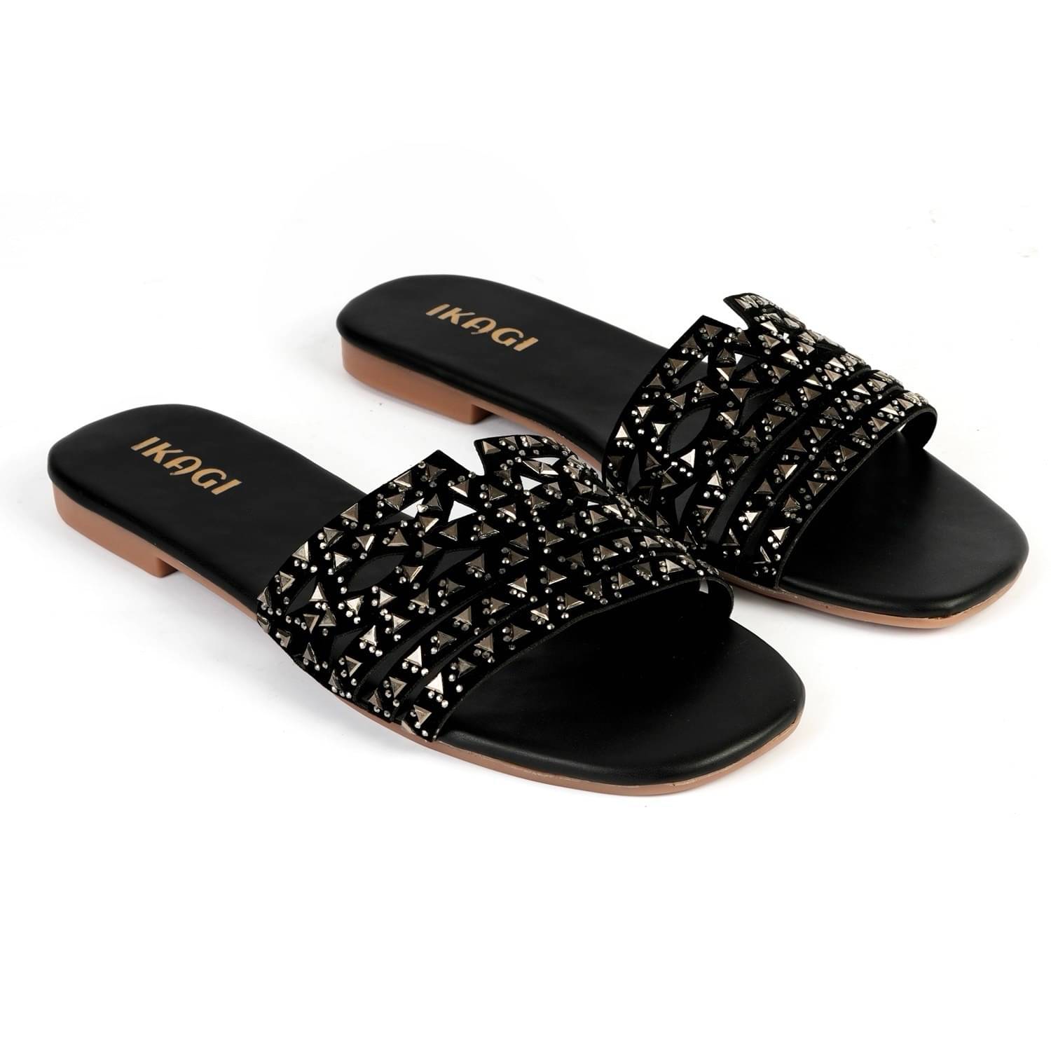 IKAGI Black Women's Flats     			IKAGI Black Women's Flats