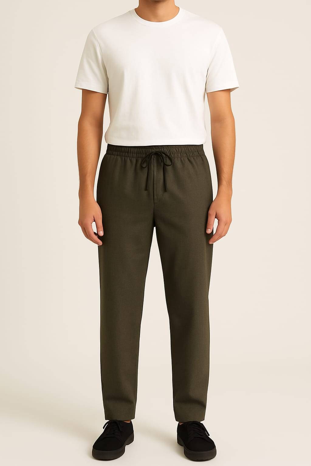     			JB JUST BLACK Regular Flat Men's Trouser - Olive ( Pack of 1 )