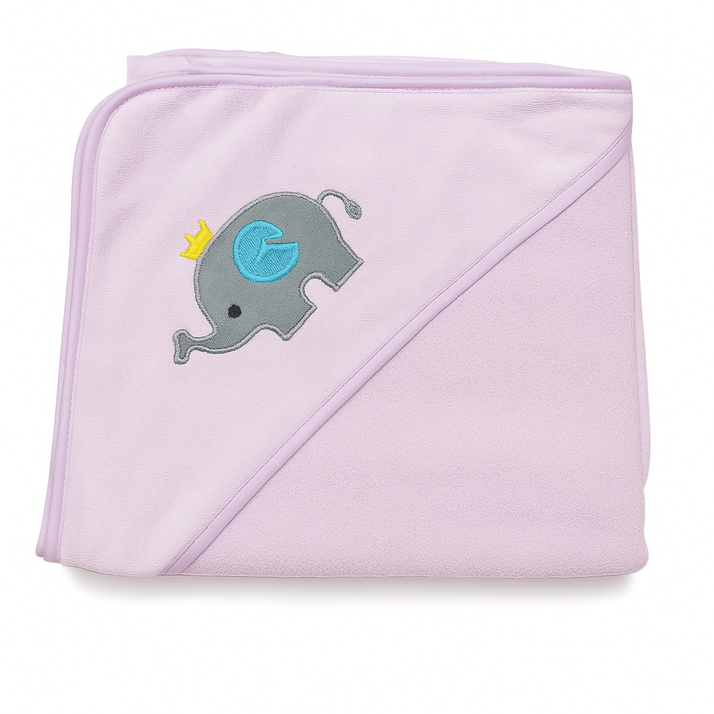 KALRA MAGIC Brown Cotton Hooded Baby Blanket ( Pack of 1 )