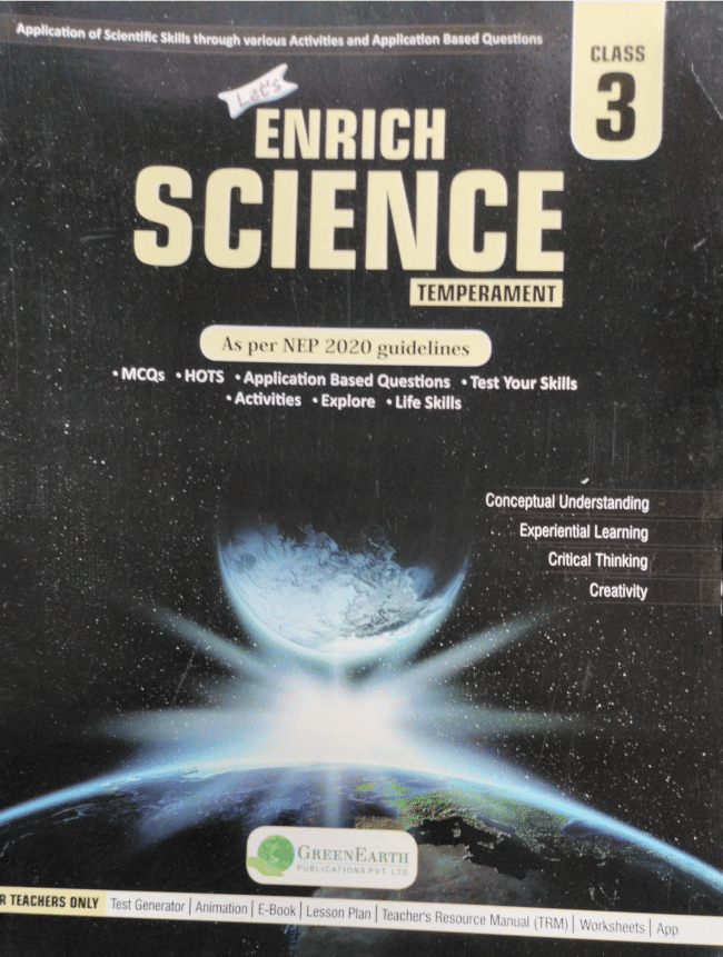 Lets ENRICH SCIENCE TEMPERAMENT CLASS 3 Lets ENRICH SCIENCE TEMPERAMENT CLASS 3