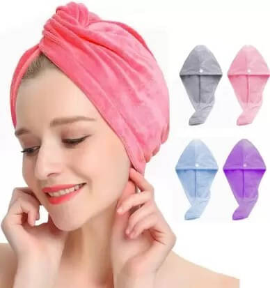 Midastra Multicolor Hair Towel Wrap ( Pack of 5 )     			Midastra Multicolor Hair Towel Wrap ( Pack of 5 )