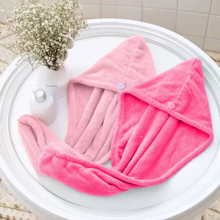     			Midastra Multicolor Hair Towel Wrap ( Pack of 2 )