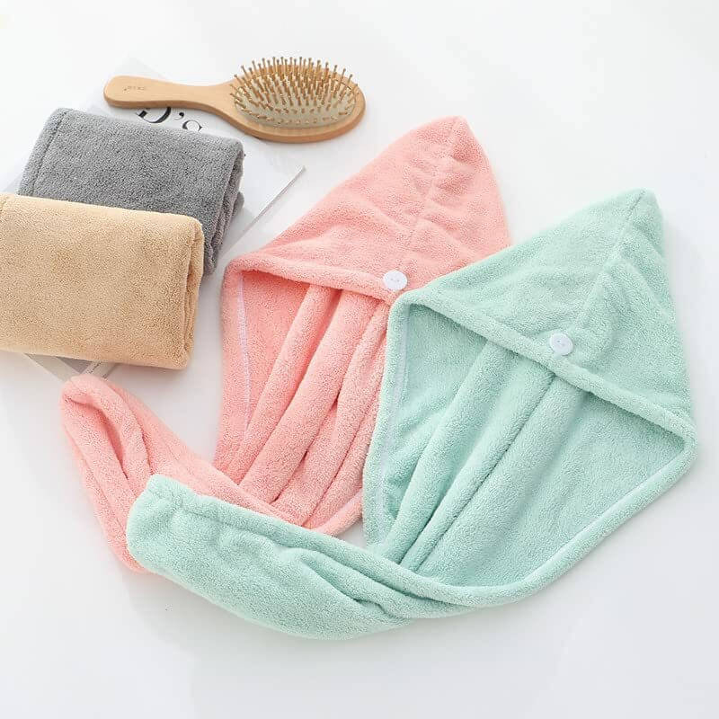 Midastra Multicolor Hair Towel Wrap ( Pack of 4 )     			Midastra Multicolor Hair Towel Wrap ( Pack of 4 )