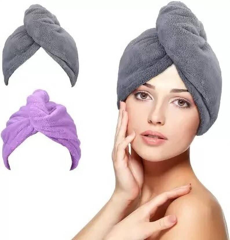 Midastra Multicolor Hair Towel Wrap ( Pack of 2 ) Midastra Multicolor Hair Towel Wrap ( Pack of 2 )