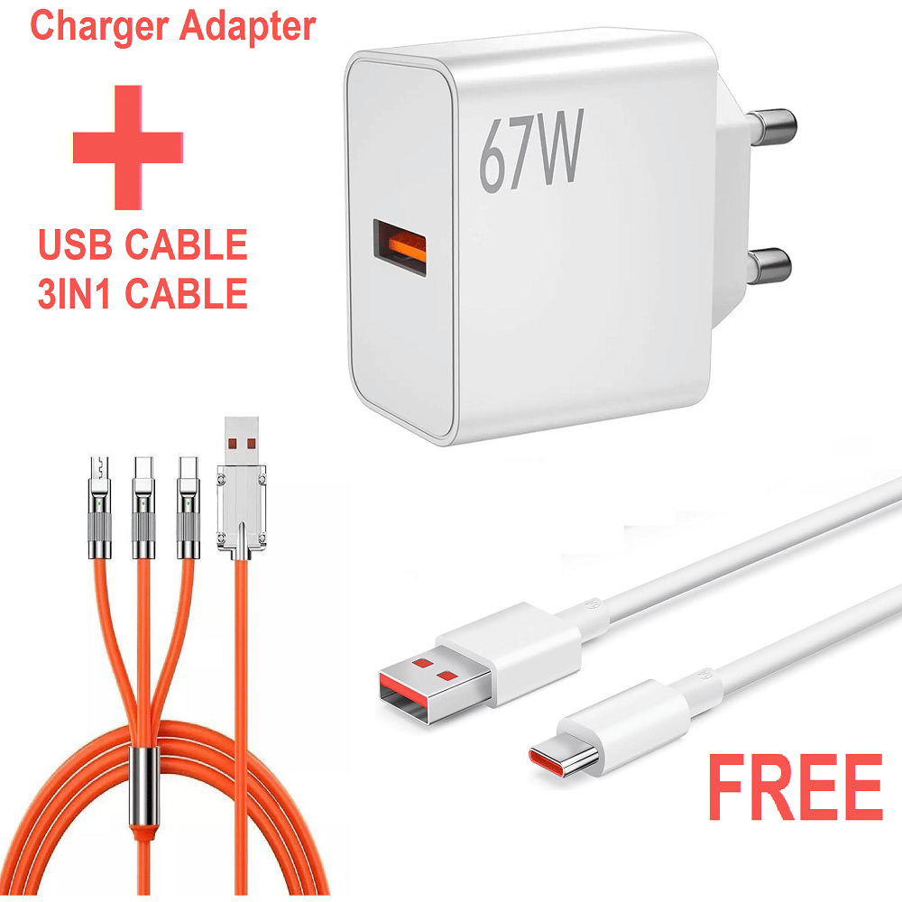 Mobile Charger with Free USB Cable – High-Speed Charging Adapter for All Smartphones (White) Mobile Charger with Free USB Cable – High-Speed Charging Adapter for All Smartphones (White)