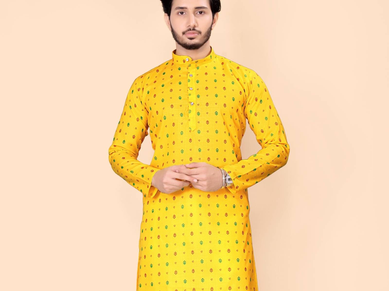 NCC Multi Cotton Blend Men's Regular Kurta ( Pack of 1 ) NCC Multi Cotton Blend Men's Regular Kurta ( Pack of 1 )
