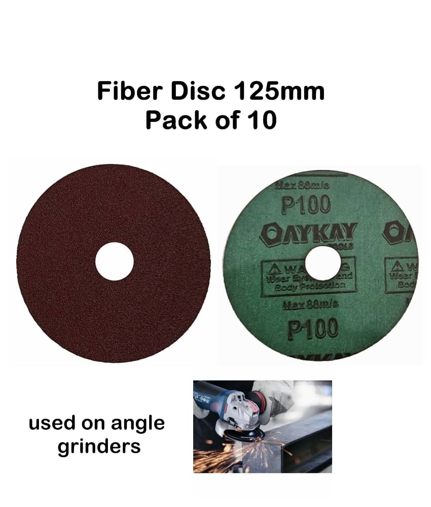     			Oaykay Hand Tools Fiber Disc for Grinding 125mm 5 inch 100 Grit 10pcs set