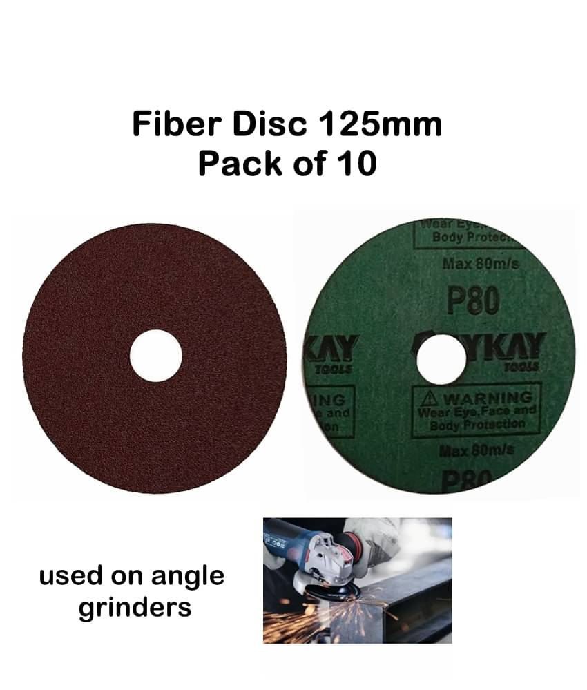 Oaykay Hand Tools Fiber Grinding Disc 125mm 5 inch 80 Grit 10pcs set Oaykay Hand Tools Fiber Grinding Disc 125mm 5 inch 80 Grit 10pcs set