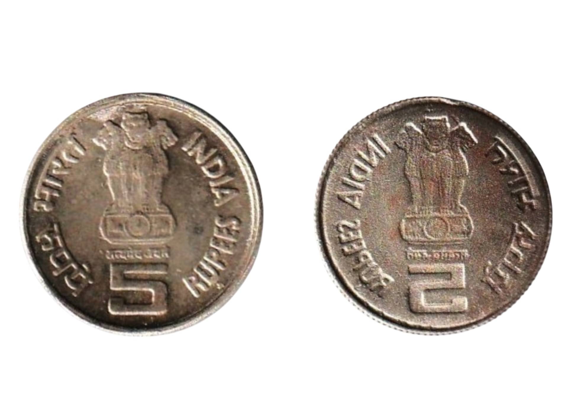 Rare India 5 Rupee Error Coin – Lakhi Mint Defect Vintage Collectible-Both Side Same Print Error Rare India 5 Rupee Error Coin – Lakhi Mint Defect Vintage Collectible-Both Side Same Print Error