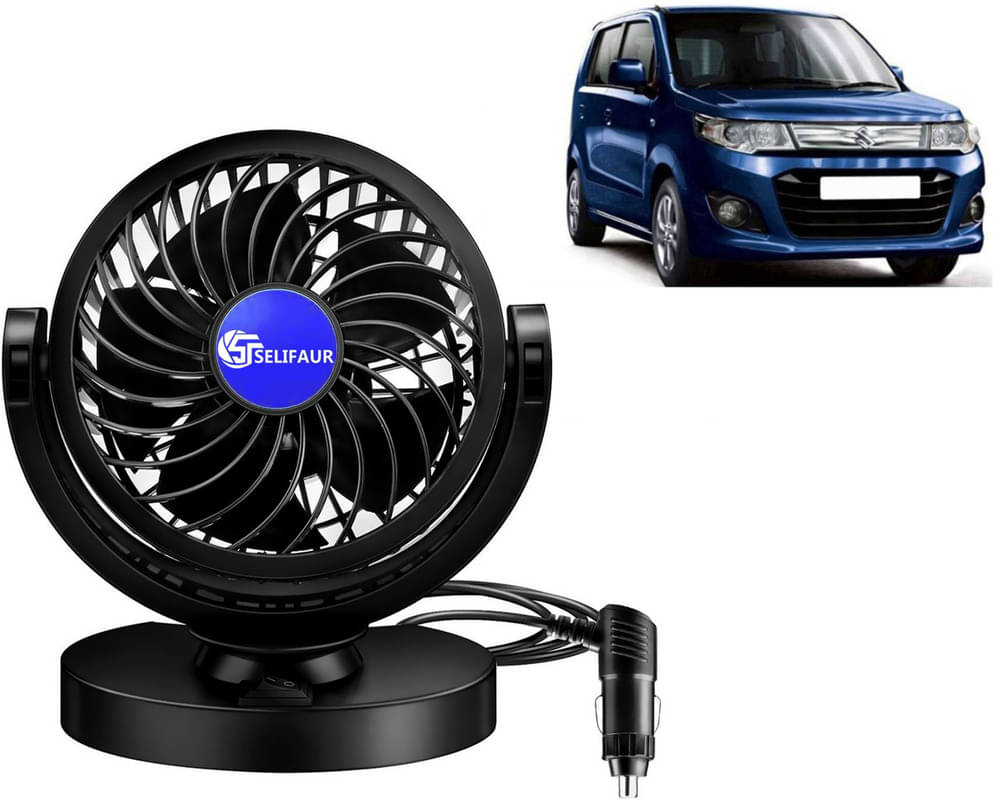     			Selifaur Dashboard Fan Black