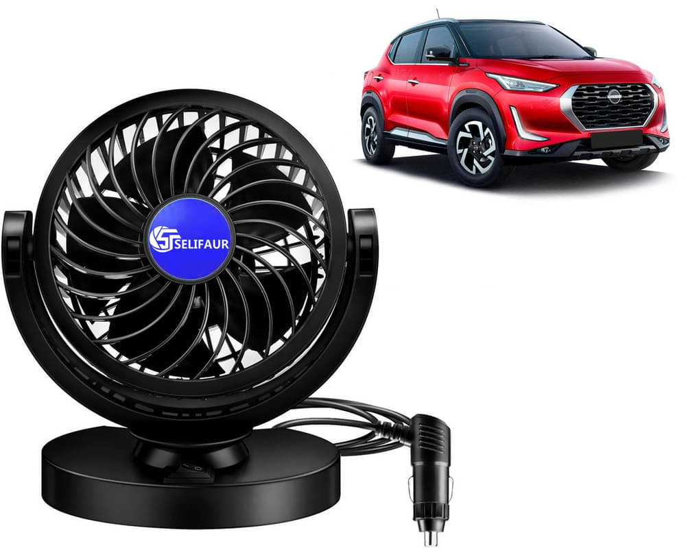     			Selifaur Dashboard Fan Black