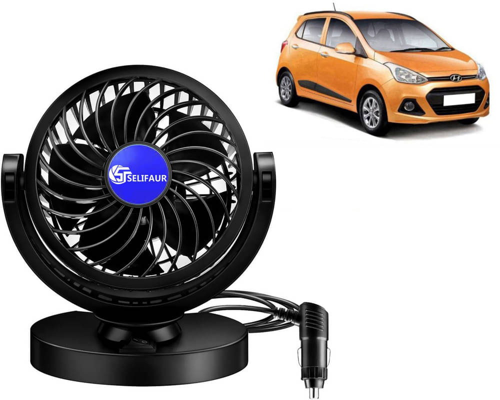     			Selifaur Dashboard Fan Black