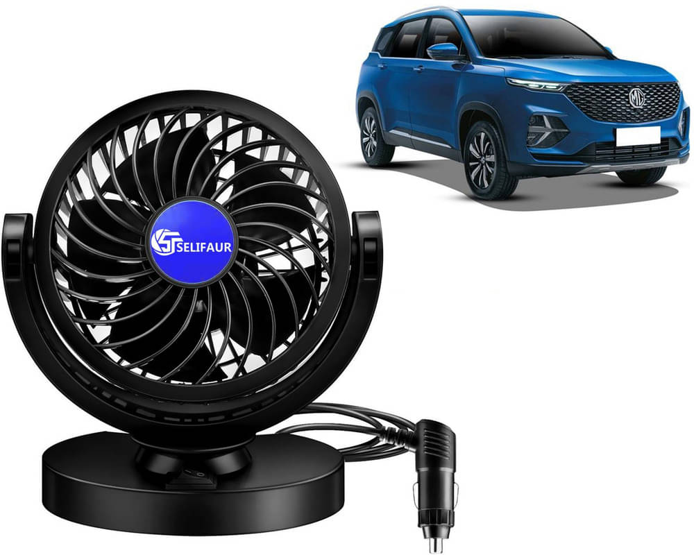     			Mitchell 12V DC Electric Car Single Head Fan for Dashboad 360 Degree Rotatable Car Auto Powerful Cooling Air Fan For MG Hector Plus