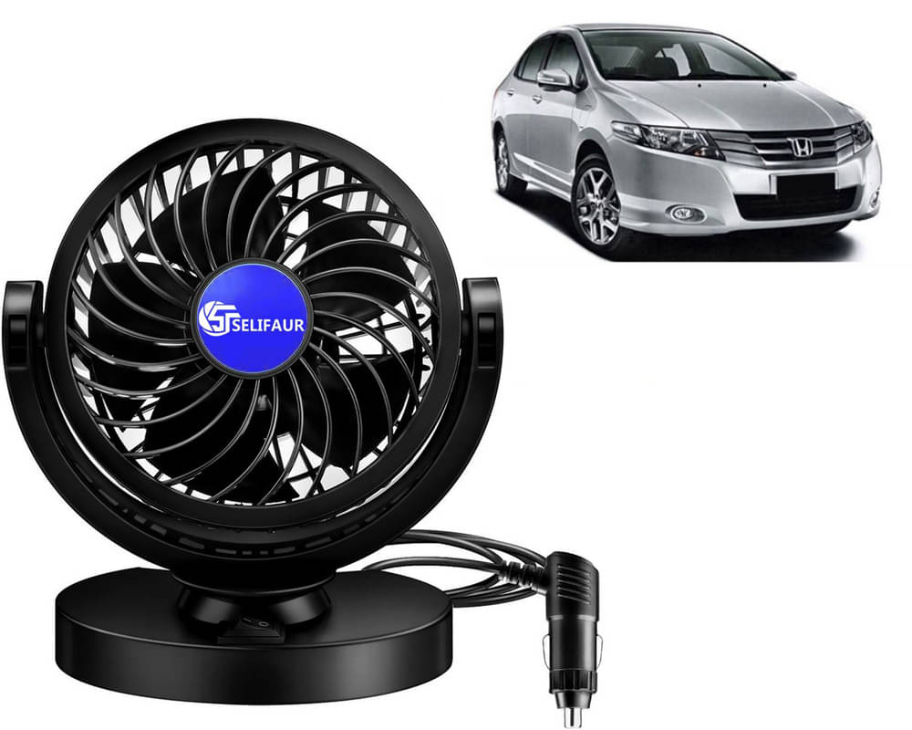     			Selifaur Dashboard Fan Black