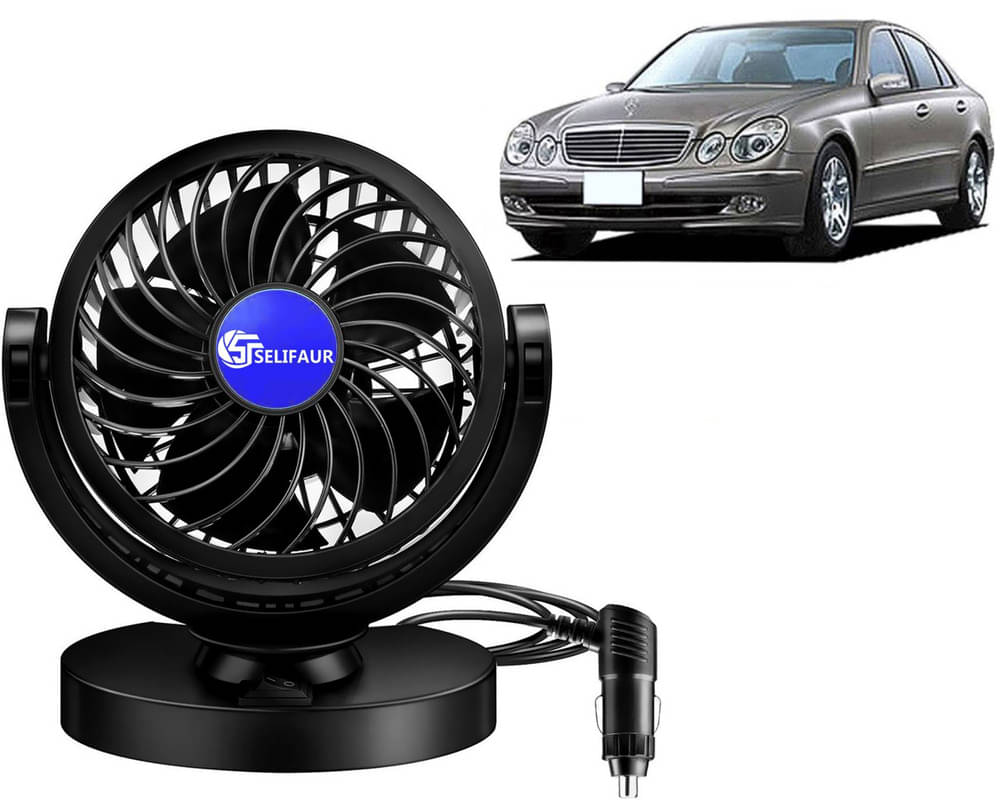     			Selifaur Dashboard Fan Black