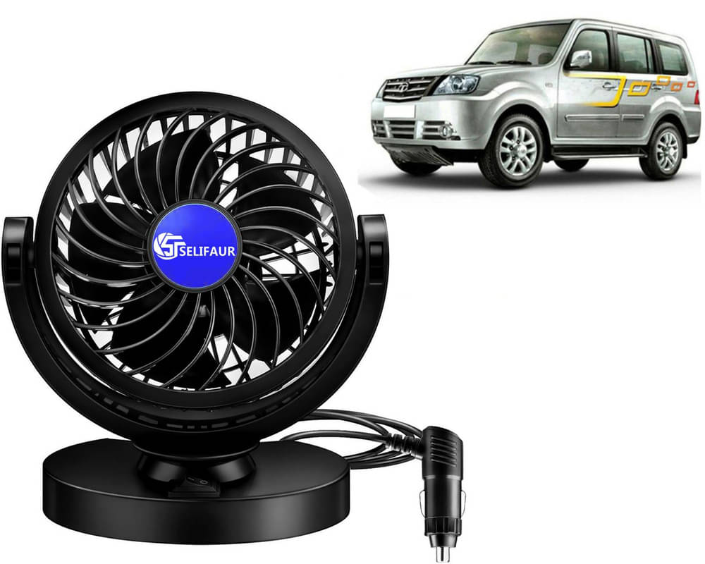     			Selifaur Dashboard Fan Black