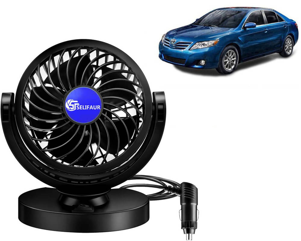     			Selifaur Dashboard Fan Black