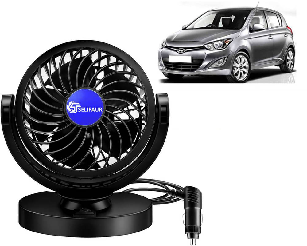     			Mitchell 12V DC Electric Car Single Head Fan for Dashboad 360 Degree Rotatable Car Auto Powerful Cooling Air Fan For I20 Type-2