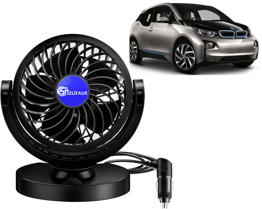    			Mitchell 12V DC Electric Car Single Head Fan for Dashboad 360 Degree Rotatable Car Auto Powerful Cooling Air Fan For i3