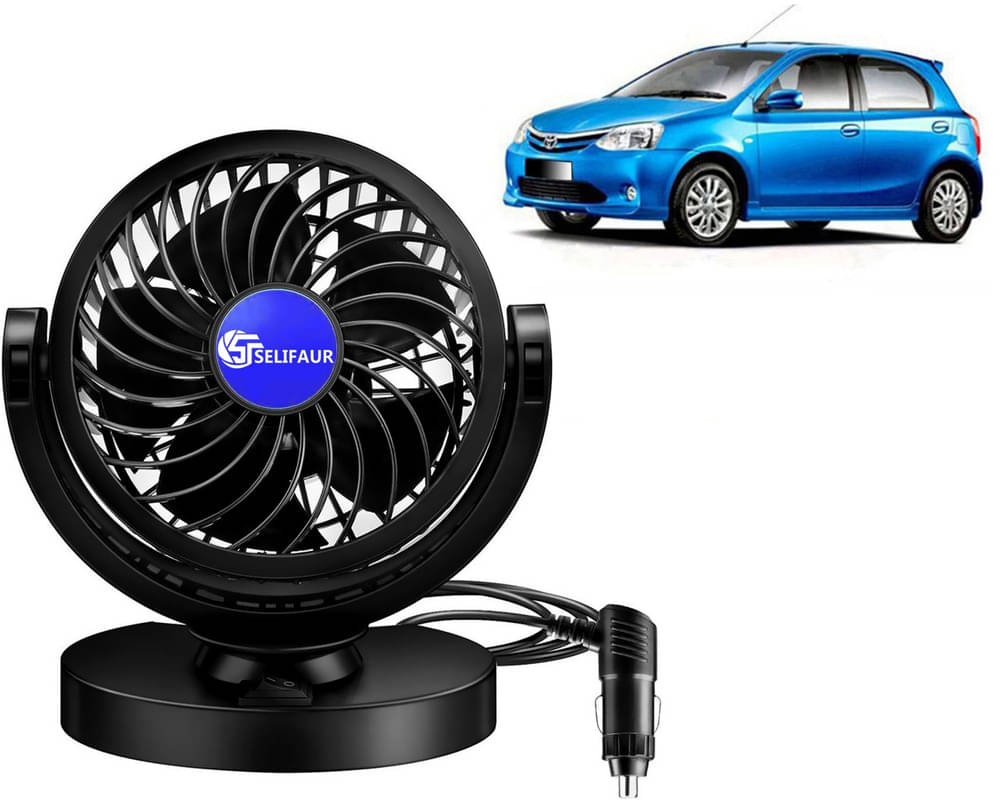     			Mitchell 12V DC Electric Car Single Head Fan for Dashboad 360 Degree Rotatable Car Auto Powerful Cooling Air Fan For Etios Liva