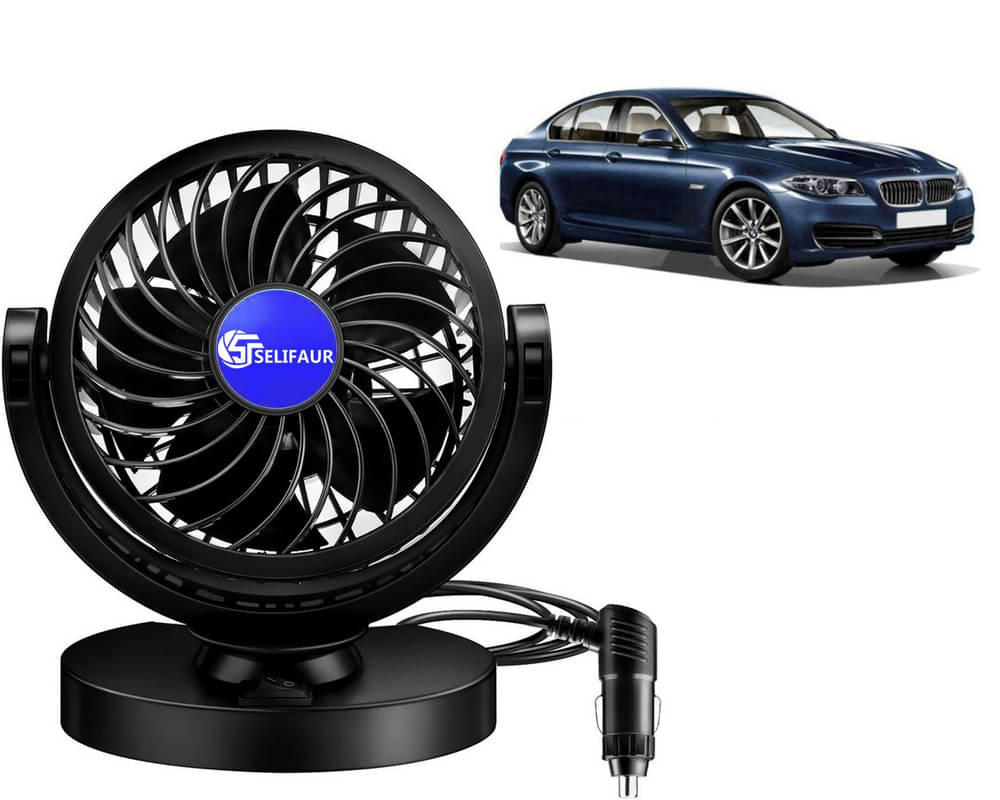     			Selifaur Dashboard Fan Black