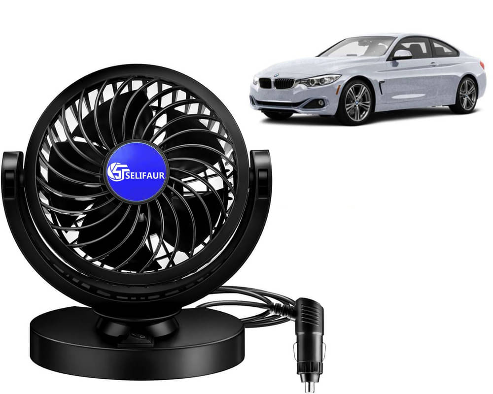     			Selifaur Dashboard Fan Black