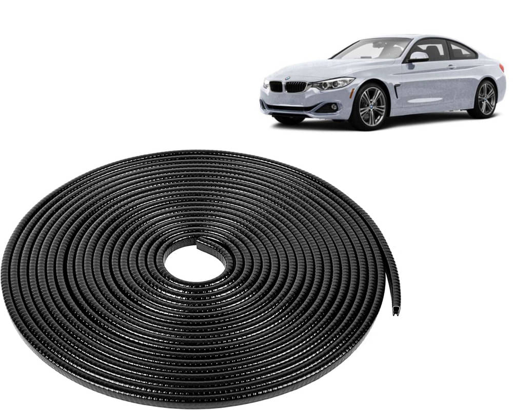 Selifaur Car Door Edge Guards U Shape Edge Trim Rubber Strip Seal Protector (16 ft/5 Mtr, Black) For 4 Series     			Selifaur Car Door Edge Guards U Shape Edge Trim Rubber Strip Seal Protector (16 ft/5 Mtr, Black) For 4 Series