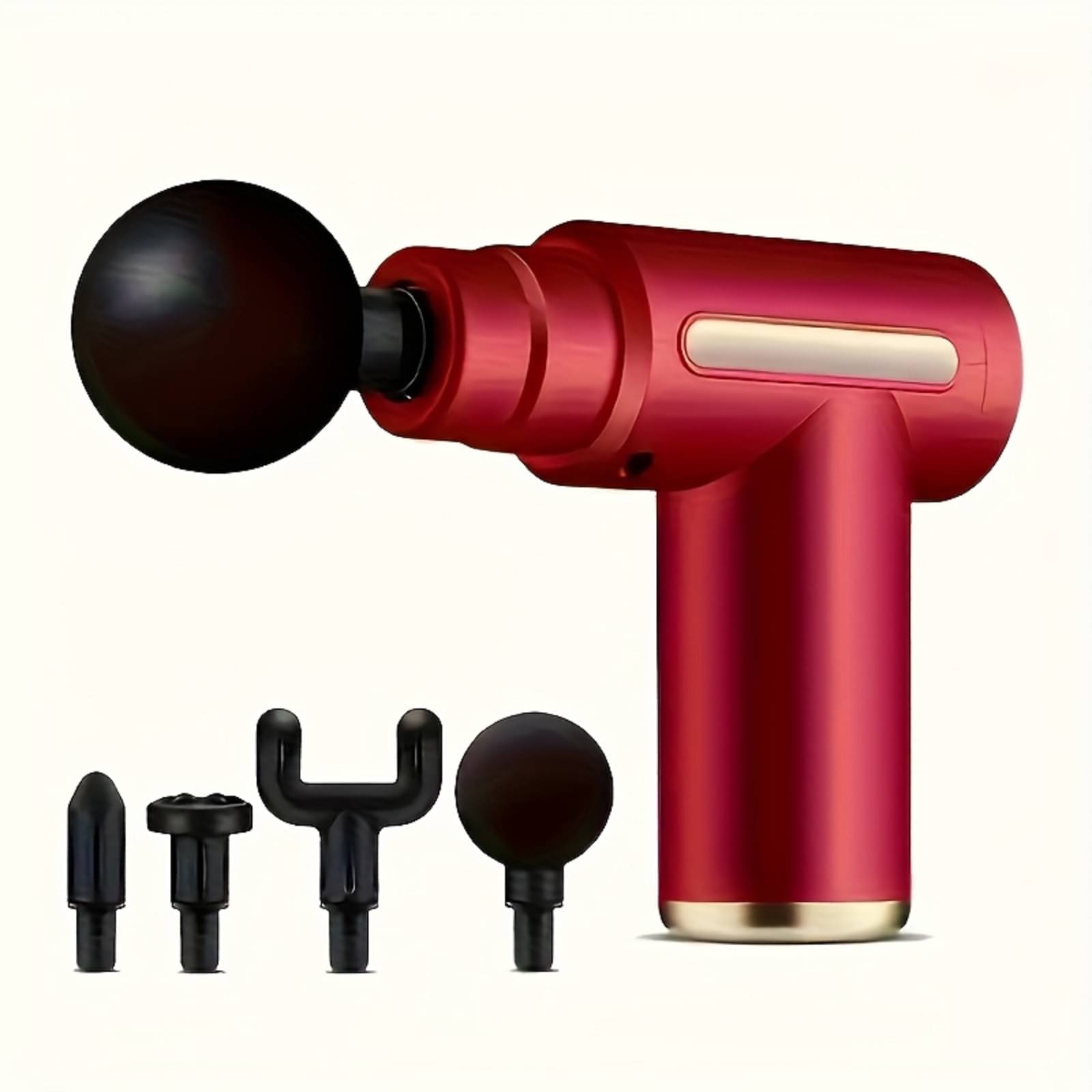 Shopeleven Rechargeable Handheld Percussion Gun Massager Machine for Deep Tissue Muscle Massage Body Relaxation Pain Relief Muscle Relaxation of Neck, Shoulder, Back, Foot (Red) Shopeleven Rechargeable Handheld Percussion Gun Massager Machine for Deep Tissue Muscle Massage Body Relaxation Pain Relief Muscle Relaxation of Neck, Shoulder, Back, Foot (Red)