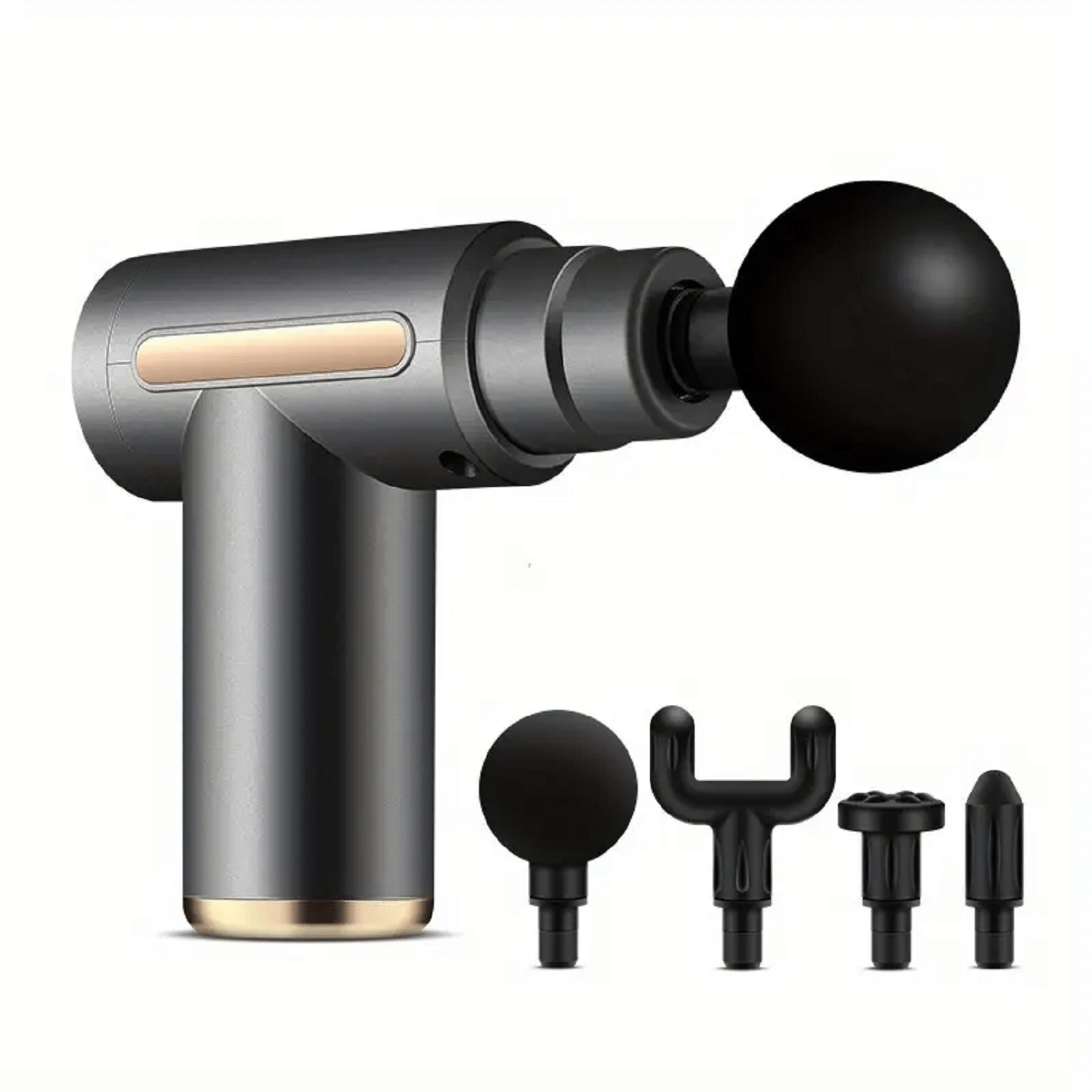 Shopeleven Rechargeable Handheld Percussion Gun Massager Machine for Deep Tissue Muscle Massage Body Relaxation Pain Relief Muscle Relaxation of Neck, Shoulder, Back, Foot (Grey) Shopeleven Rechargeable Handheld Percussion Gun Massager Machine for Deep Tissue Muscle Massage Body Relaxation Pain Relief Muscle Relaxation of Neck, Shoulder, Back, Foot (Grey)