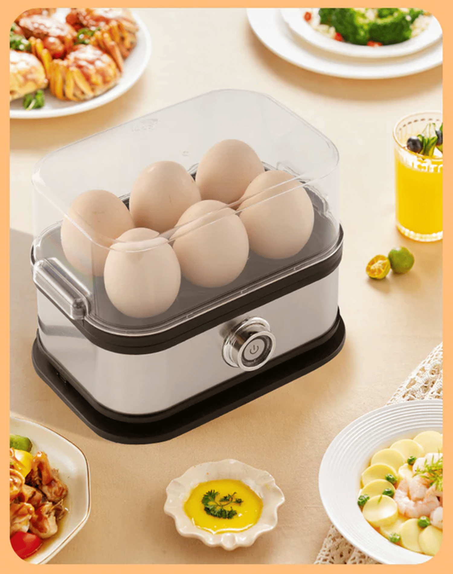 Shopeleven Super Egg Boiler | 3 Boiling Modes | Stainless Steel Body Egg Boiler 6 Eggs at a Time | Automatic Turn-Off Shopeleven Super Egg Boiler | 3 Boiling Modes | Stainless Steel Body Egg Boiler 6 Eggs at a Time | Automatic Turn-Off