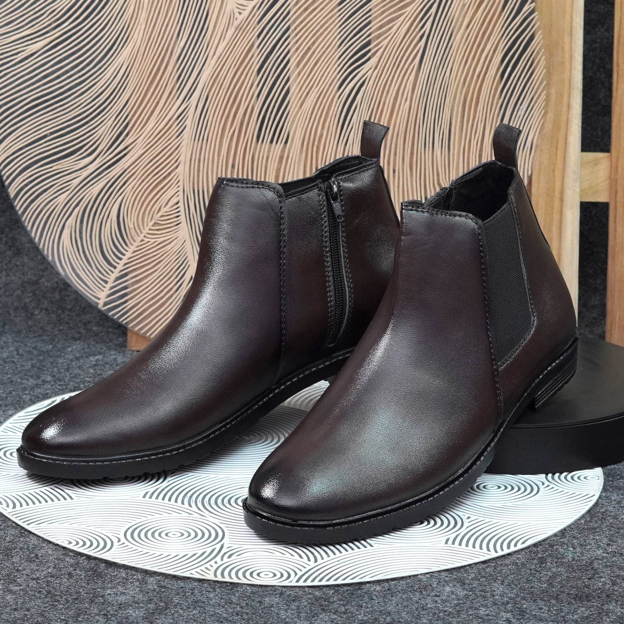     			Sir Mashup Footwear Brown Men's Chelsea Boots