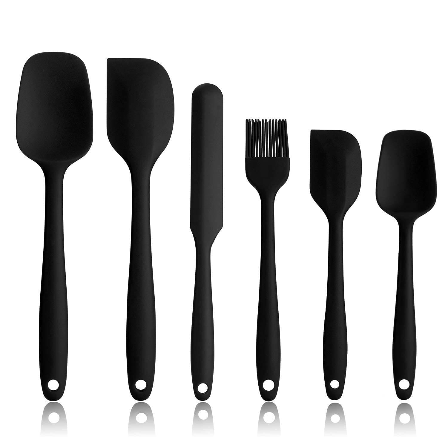 Spatulas Set of 6, Food Grade Silicone Spatulas Rubber Heat Resistant, Stainless Steel Core, Kitchen Utensils Nonstick for for Cooking, Baking and Mixing Spatulas Set of 6, Food Grade Silicone Spatulas Rubber Heat Resistant, Stainless Steel Core, Kitchen Utensils Nonstick for for Cooking, Baking and Mixing