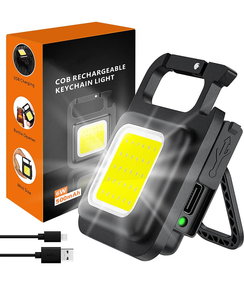 TechTide Black Men's Flashlight Keychain ( Pack of 1 ) - Jewellery Sets | Buy online on ZillyBuy
